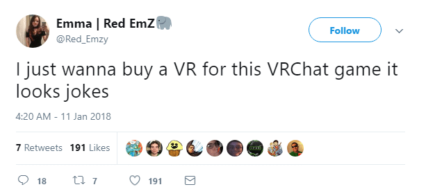 red emz vrchat tweet